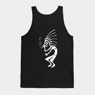 Kokopelli smoke weed white Tank Top